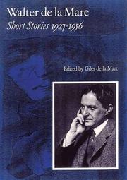 Cover of: Short Stories, 1927-1956 by Walter De la Mare