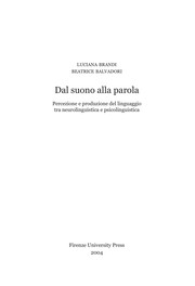 Cover of: Dal suono alla parola by Luciana Brandi