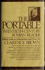 Cover of: The Portable twentieth century Russian reader by Clarence Brown