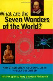 Cover of: What Are the Seven Wonders of the World? by Peter D'Epiro, Mary Desmond Pinkowish
