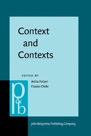 Cover of: Context and contexts: parts meet whole?