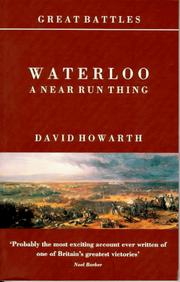 Cover of: Waterloo: A Near Run Thing (Great Battles)