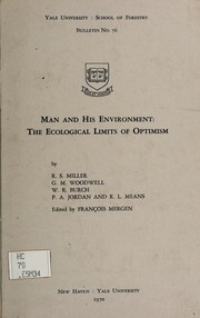 Cover of: Man and his environment by by R. S. Miller [and others] Edited by François Mergen.