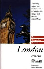 Cover of: The Companion Guide to London (Companion Guides)