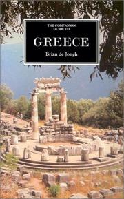 Cover of: The Companion Guide to Greece (Companion Guides) by Brian de Jongh, John Gandon, Geoffrey Graham-Bell