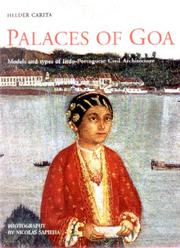 Cover of: Palaces of Goa: models and types of Indo-Portuguese civil architecture