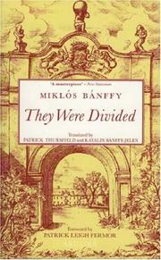 Cover of: They Were Divided by Miklos Banffy