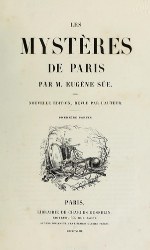 Les mystères de Paris by Eugène Sue
