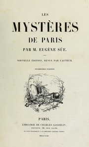 Cover of: Les mystères de Paris by Eugène Sue