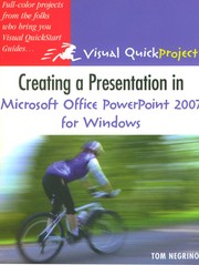 Cover of: Creating a presentation in Microsoft Office PowerPoint 2007 for Windows by Tom Negrino