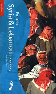 Cover of: Footprint Syria & Lebanon Handbook (Footprint Syria and Lebanon Handbook) by Ivan Mannheim