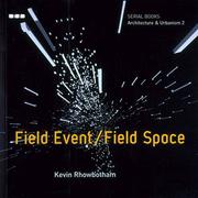 Cover of: Architecture & Urbanism 2 - Field Event: Field Space (Black Dog Series, Vol 2)