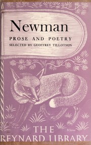 Cover of: Newman: prose and poetry