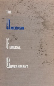 Cover of: The American Federal Government. by Beloff, Max Beloff Baron