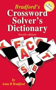 Cover of: Bradford's Crossword Solver's Dictionary (Bradford's) by Anne R. Bradford