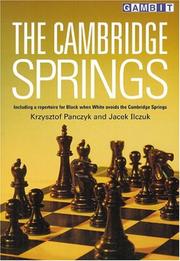 Cover of: The Cambridge Springs