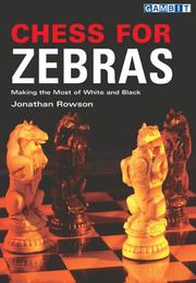 Cover of: Chess for Zebras by Jonathan Rowson