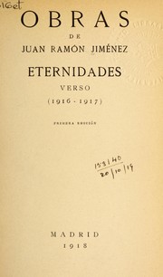 Cover of: Eternidades by Juan Ramón Jiménez