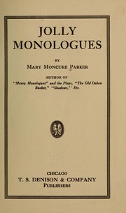 Cover of: Jolly monologues