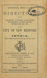 Cover of: New Bedford ... directory by Henry Howland Crapo