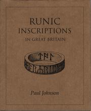 Cover of: Runic Inscriptions