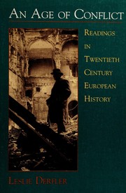 Cover of: An Age of conflict: readings in twentieth century European history