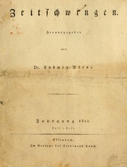 Cover of: Zeitschwingen by Ludwig Börne