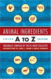 Cover of: Animal Ingredients A to Z by E. G. Smith Collective