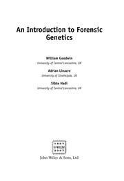Cover of: An Introduction To Forensic Genetics. by William Goodwin