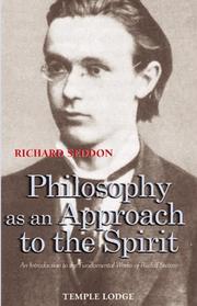Cover of: Philosophy As an Approach to the Spirit: An Introduction to the Fundamental Works of Rudolf Steiner