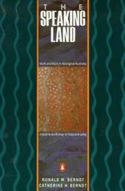 Cover of: Speaking Land: Myth and Story in Aboriginal Australia