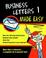 Cover of: Business Letters Made Easy