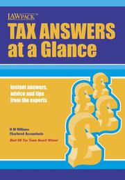 Cover of: Tax Answers at a Glance (Tax Guide)