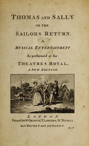 Cover of: Thomas and Sally or, The sailors return by Isaac Bickerstaff