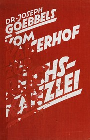 Cover of: Vom Kaiserhof zur Reichskanzlei by Joseph Goebbels