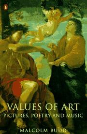 Cover of: Values of art: pictures, poetry, and music
