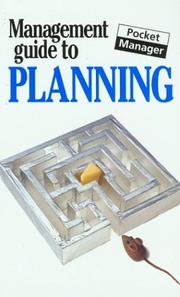 Cover of: The Management Guide to Planning: The Pocket Manager