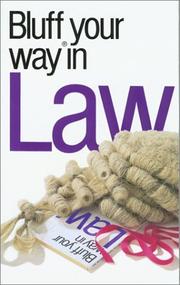 Cover of: The Bluffer's Guide to Law: Bluff Your Way in Law