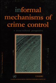 Cover of: Informal Mechanisms of Crime Control/E 88 III N 1 (Publication / United Nations Social Defence Research Institu) by Mark Findlay
