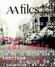Cover of: AA Files: "P" for Perec and Paris (AA Files)