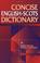 Cover of: Concise English-Scots Dictionary