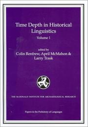 Cover of: Time depth in historical linguistics by edited by Colin Renfrew, April McMahon & Larry Trask.