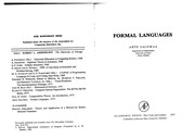Cover of: Formal Languages (Computer Science Classics)