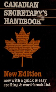 Cover of: Canadian secretary's handbook