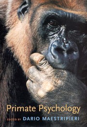 Cover of: Primate psychology
