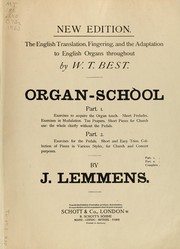 Cover of: Organ school