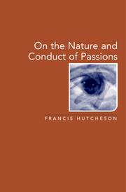 Cover of: On the Nature and Conduct of the Passions (Enlightenment Source Texts)