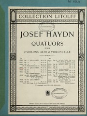 Cover of: Quatuors pour 2 violons, alto et violoncelle, op. 9, no. 1-6 by Franz Joseph Haydn