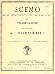 Cover of: Scemo: drame lyrique en trois actes et cinq tableaux