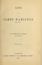 Cover of: Life of James Hamilton, D. D., F. L. S.